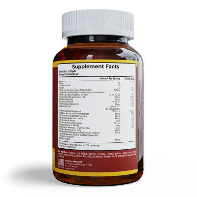 Hema-Plex NDCG 85 mg 60 softgels back side ingredients