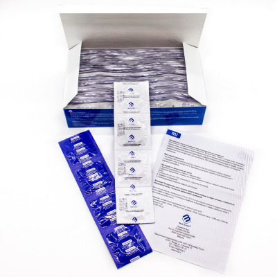 Matwave ultrasound probe cover in individual packaging latex transducer sheath close-up