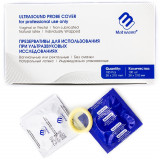 Matwave ultrasound probe cover in individual packaging latex transducer sheath close-up